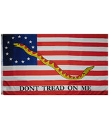 3X5 Betsy Ross Gadsden Naval Jack Rattlesnake 100D 3&#39;X5&#39; Flag Banner - £10.35 GBP