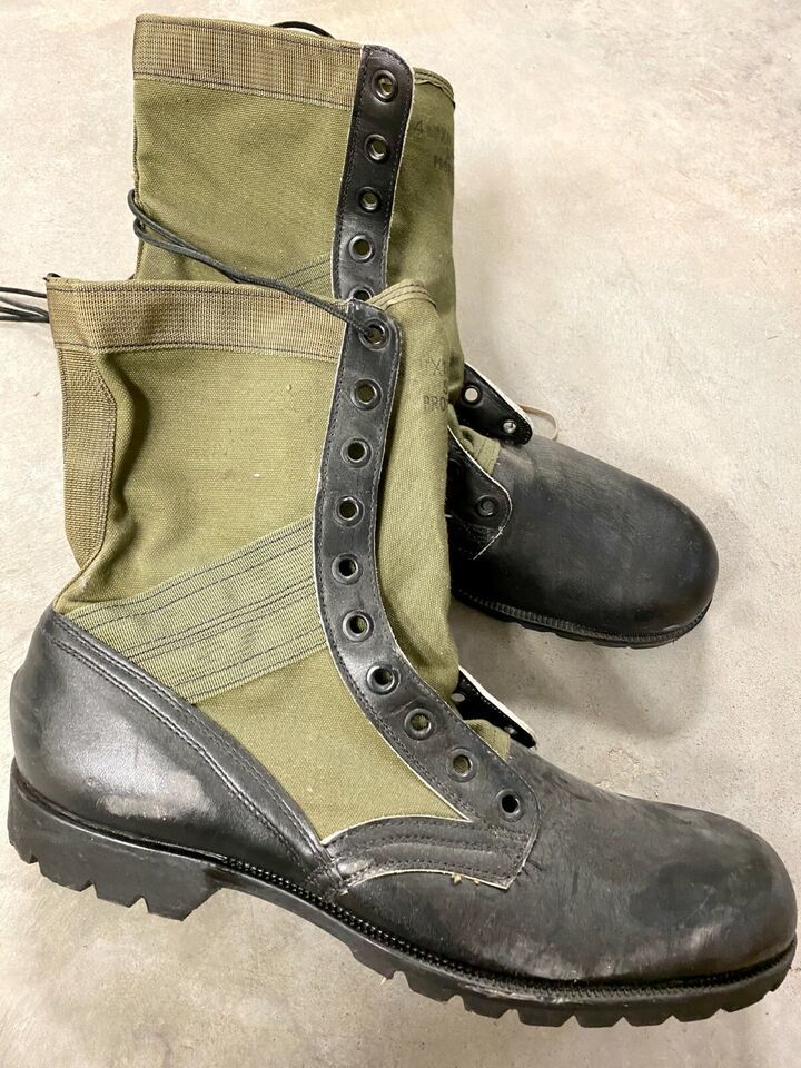 NEW GENESCO VINTAGE 1968 US ARMY VIETNAM WAR ERA JUNGLE BOOTS - SIZE 14XN - $163.63