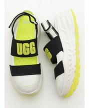 UGG 1097452 Slingback Runner Sandals White/Black/Yellow (9) - £82.45 GBP