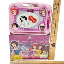 Vintage Disney Princess Learn to Count Learning Book + Magnetic Drawing Pad 2012 - £15.69 GBP