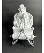 Dept 56 White Winter Silhouette Let It Snow Sleigh In Orig Box Porcelain... - $941.79 MXN