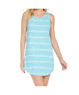 Jenni by Jennifer Moore Womens Intimates Aqua Striped Everyday Nightgown... - £35.31 GBP