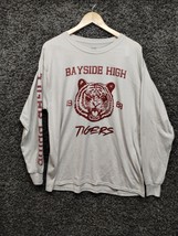 * Saved By The Bell Bayside Tigers Shirt Adult XL Gray Long Sleeve TV Mo... - £14.78 GBP