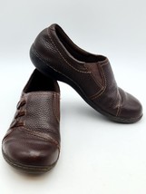 Women&#39;s Clarks Collection Loafers Shoes Size 10 M Brown Pull-On Leather  - $24.99