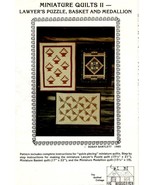 The Quilted Cottage Patterns Miniature Quilts 11 Lawyers puzzle basket medallio - £3.95 GBP