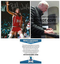 Bill Walton signed Portland Trail Blazers basketball 8x10 photo proof Beckett. - £85.43 GBP
