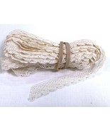 5 Yds Cream Ivory Scallop Edge Lace Sewing Trim 1/2&quot; Wide Longer Availab... - £2.31 GBP