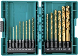 Makita B-65399 Impact Gold 14 Pc. Titanium Drill Bit Set, 1/4 In Hex Shank - $36.98