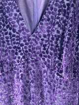 Rimini by Show Dress Purple Sz 10 Burn Out Velvet Evening Gown Vintage 9... - £35.40 GBP