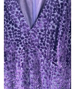 Rimini by Show Dress Purple Sz 10 Burn Out Velvet Evening Gown Vintage 9... - £35.56 GBP