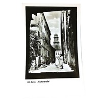 Alt-Berlin FischerstraBe Postcard Vintage Unposted Black and White - £3.98 GBP