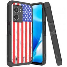 Tough Strong Hybrid (Magnet Mount Friendly) Case USA For OnePlus N300 5G - £6.42 GBP