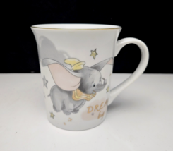 Disney Dumbo Dream Big Mug Cup Porcelain Gold Rimmed Collectible - $14.99