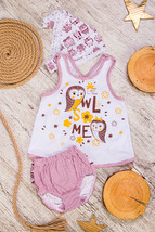 Clothing Set (infant girls), Summer,  Nosi svoe 5017-002-33 (sova-bordovyj) - $26.96