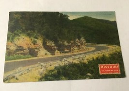 Vintage Postcard Posted 1947 Linen Road View In The Ozark’s MO - £1.11 GBP