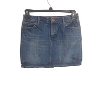 American Eagle Denim Mini Skirt 6 Womens Blue Distressed Medium Wash Summer - £15.48 GBP