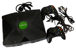 Xbox Launch Edition 8GB Home Console Black With 2 Controllers And Cord U... - $67.87