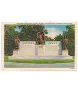 CONFEDERATE MONUMENT SHILOH NATIONAL PARK Linen Curt Teich POSTCARD Civi... - $308.63 MXN