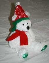 Ty Classic Fargo Christmas Holiday Bear 14" Plush Soft Toy Stuffed Anima... - $10.40