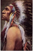 Original ~1910 Indian Chief (painted) HHT Company postcard - $4.95