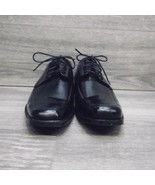 Stacy Adams Oxford Calhoun Black Shiny Almond Toe Dress Shoes Mens 9M - £27.23 GBP