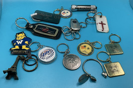 LOT of 14 Vintage Key Chain Key Ring  Flashlight Beer Miller Budweiser - £8.59 GBP