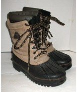 Mens 7 Rocky Tan Suede Leather Rubber Waterproof Steel Shank Winter Work... - $25.80 CAD