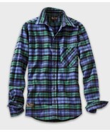 Vermont Flannel Co Black Watch Plaid SMALL Fitted Button Up Shirt USA Un... - $47.91 CAD