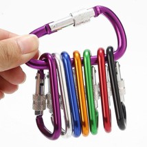 HOOKS Aluminum Carabiner D-Ring Mini Clip FOR Bags Purse Carry Keychain ... - £4.17 GBP+