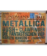 Metallica Marilyn Manson Bush Clawfinger Die Fantastischen Vier Poster G... - €54,44 EUR