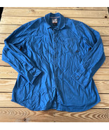 5.11 tactical men’s button up long sleeve shirt size L blue J9 - £20.19 GBP