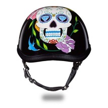 CLOSEOUT-Daytona Helmets Skull Cap EAGLE DIAMOND no DOT Motorcycle Helme... - £53.89 GBP
