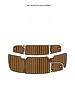 2003 Bryant 214 Swim Platform Pad Boat EVA Foam Faux Teak Flooring Mat S... - $478.69 CAD