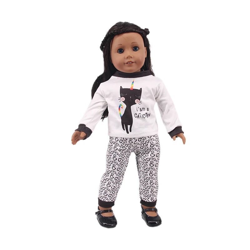 Play 2 Pcs/Set=Shirts + Pants Doll Clothes Accessories For Born Baby 43cm Items  - £22.91 GBP