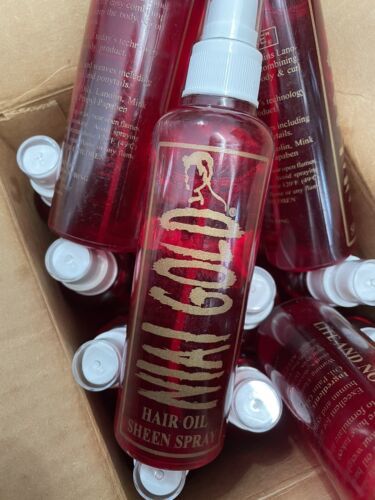 3 Niai gold Oil Sheen Spray For Human and Synthetic Hair 8oz Wigs Lite Oil Stock Item image 3
