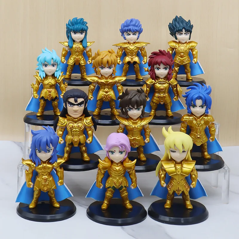 Anime 6-12pcs Gold Saint Seiya Hand Libra Gemini Aquarius Figure Peripherals - £28.43 GBP+