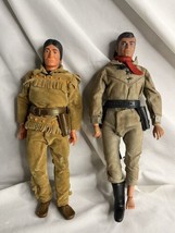 Vintage 1973 The Lone Ranger And Tonto Action Figure Toy Doll Gabriel 10”  - £43.52 GBP