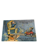 Postcard You Don&#39;t Have To Go This Far Out Of The World Deal Comic Rocke... - $6.64 CAD