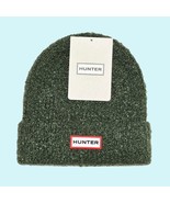 Hunter Hat Beanie Green Texture Cuffed Knit Logo Outdoor Minimalist Winter  - $65.64