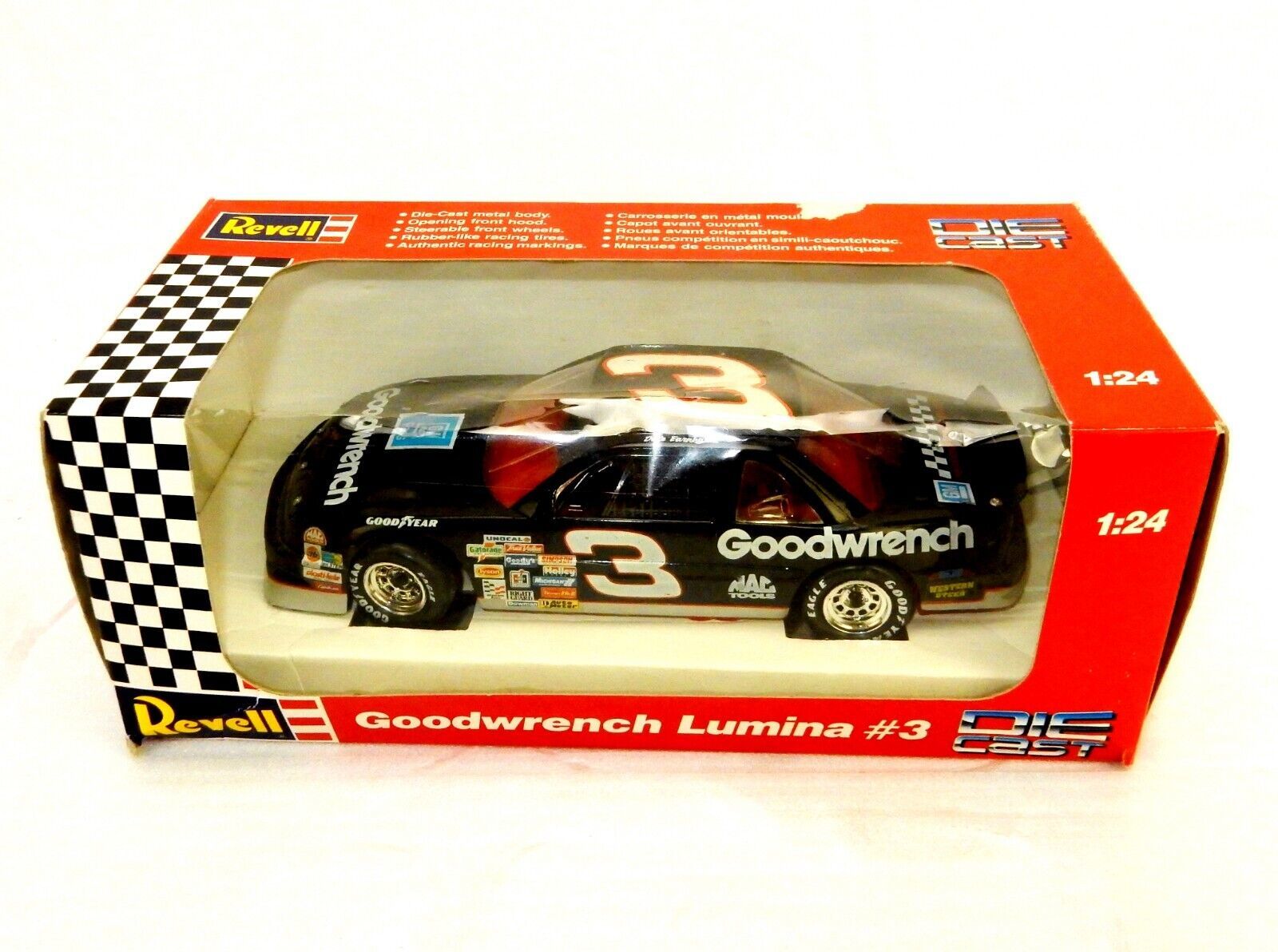 1:24 NACAR Die Cast Car, Dale Earnhardt, 1991 Goodwrench Lumina, Revell #8687 - $48.95