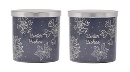 Sonoma Winter Wishes Scented Candle 13 oz - Pine Fir Eucalyptus  Lot of 2 - £27.67 GBP