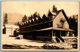 RPPC Inn at Longmire Springs Mount Rainier National Park WA 1923 Postcard H3 - £12.36 GBP