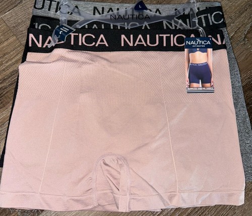 Nautica ~ Womens Shaping Shorts Underwear Panties Mild Control 3-Pair (A... - $33.65