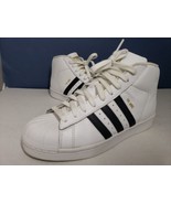 Adidas superstar hightops PRO MODEL White Shell Toe Sneakers Mens Size 5.5 - £35.03 GBP