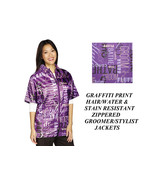 FASHION Purple Print STYLIST BARBER GROOMER JACKET Coat Hair Water Resis... - $610.75 MXN+