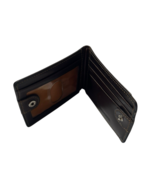 Johnston &amp; Murphy Italian Leather Bifold Wallet Brownish Burgundy Snap C... - $53.20 CAD