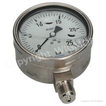 Manifold gauge glycerin WIKA 233.50.100 [0-25 bar] G1/2&quot; - £28.21 GBP