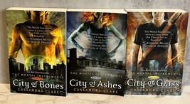 The Mortal Instruments Books 1-3 by Cassandra Clare- City of Bones/Ashes/Glass - £10.06 GBP