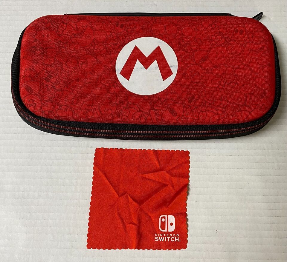 Nintendo Switch Super Mario Brothers Soft Carrying Case Red 944A - $14.46