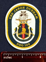 USS Jason Dunham DDG 109 Destroyer Navy Ship Crest Mini Sticker Decal - $3.51